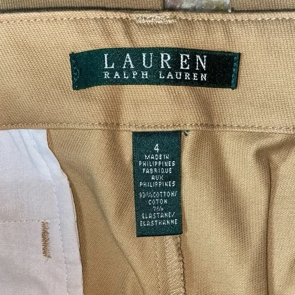 NWOT LAUREN by RALPH LAUREN CLASSIC SKINNY CROPPED W/ZIPPER PANTS•S/4 - Picture 10 of 13